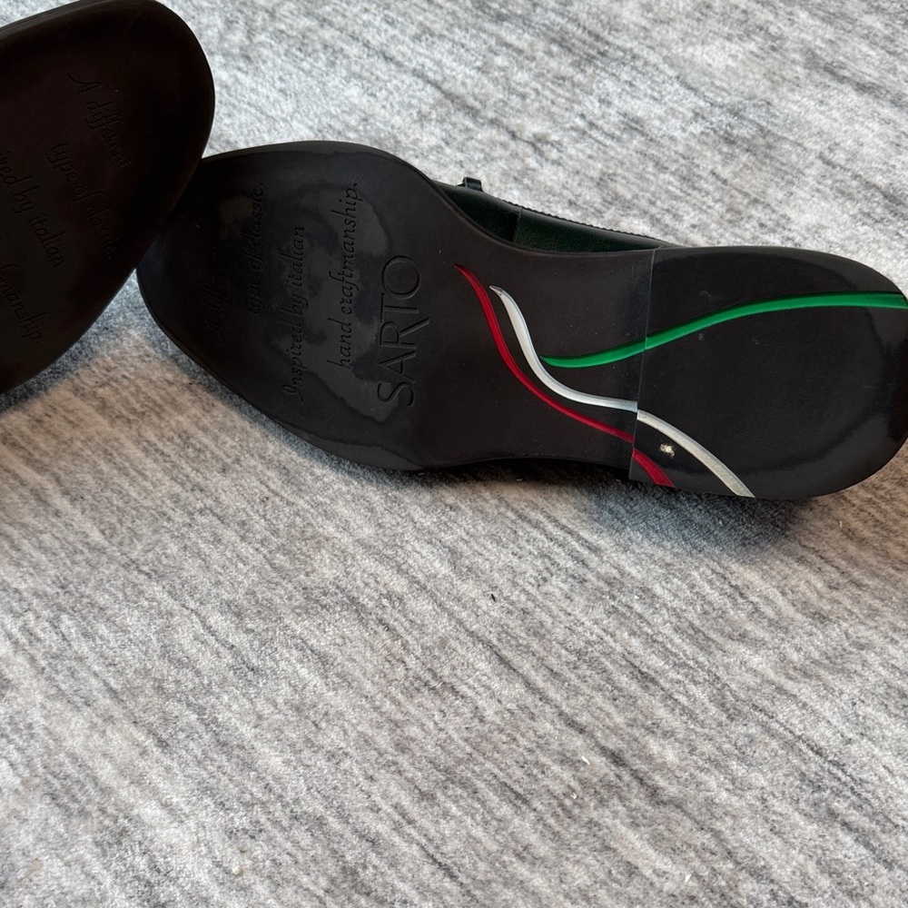 Men's Green Bit Loafers - Picture 5 of 8